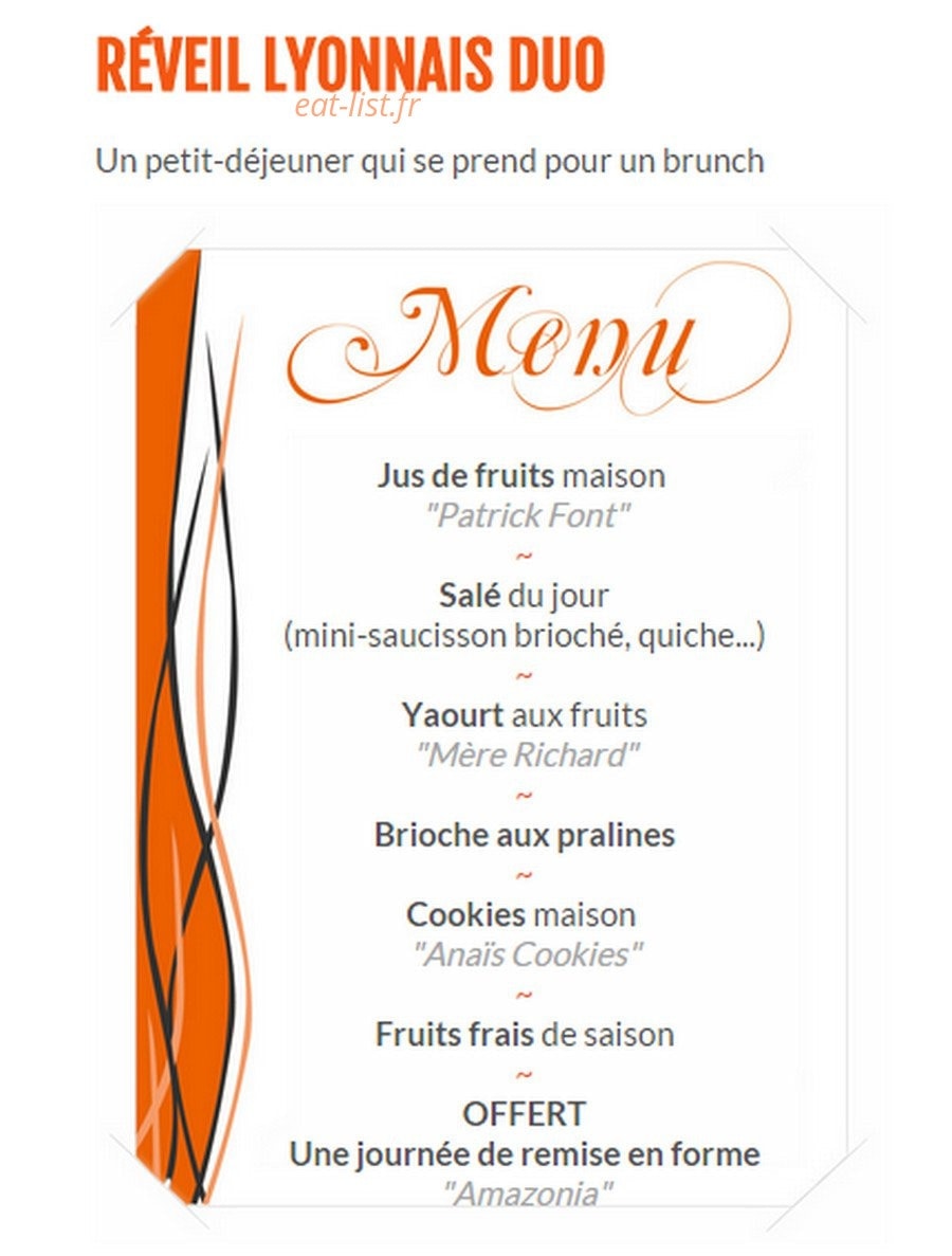 Bon Reveil — carte page 13
