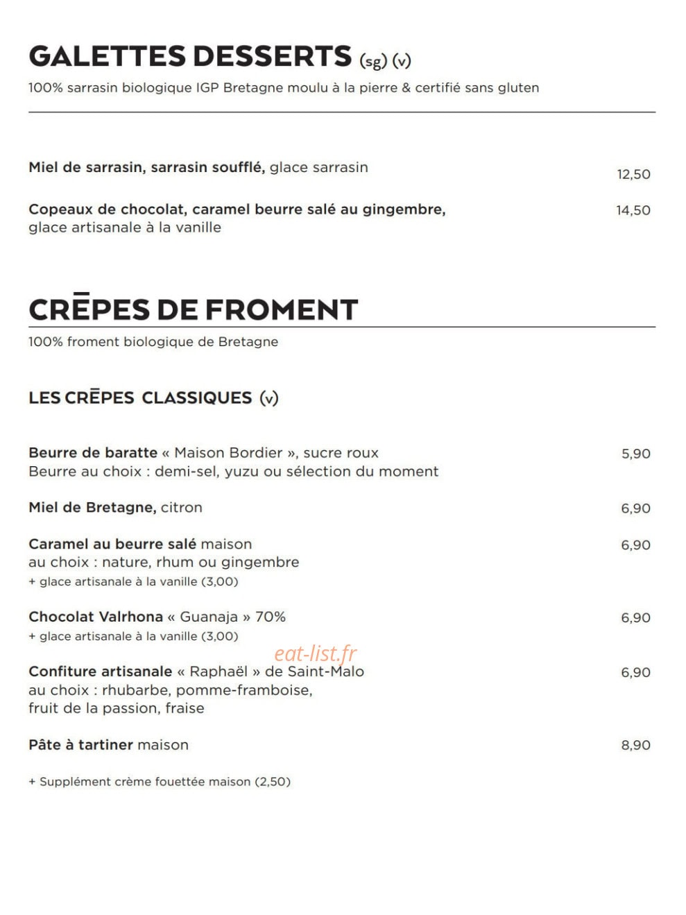 Breizh Café — carte page 5