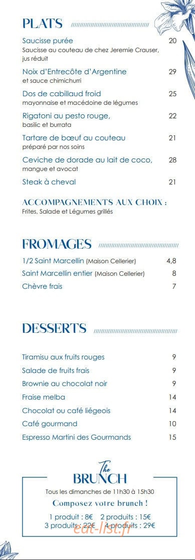 Café du Lac — carte page 2