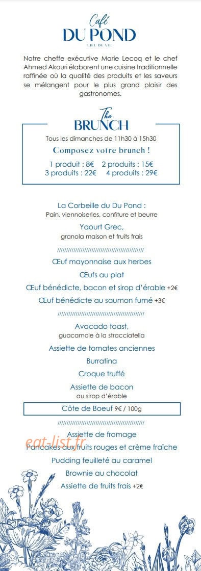 Café du Lac — carte page 3