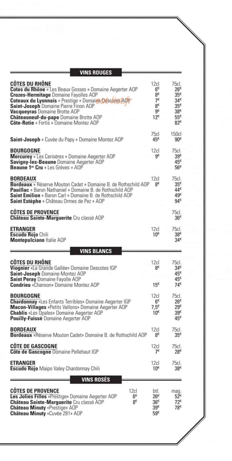 Café Juliette — carte page 9