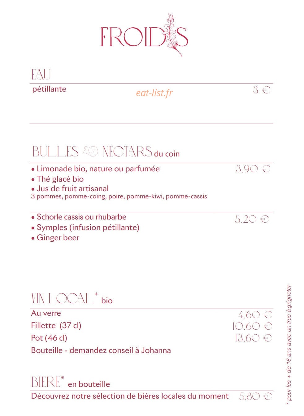 Café Somos — carte page 7