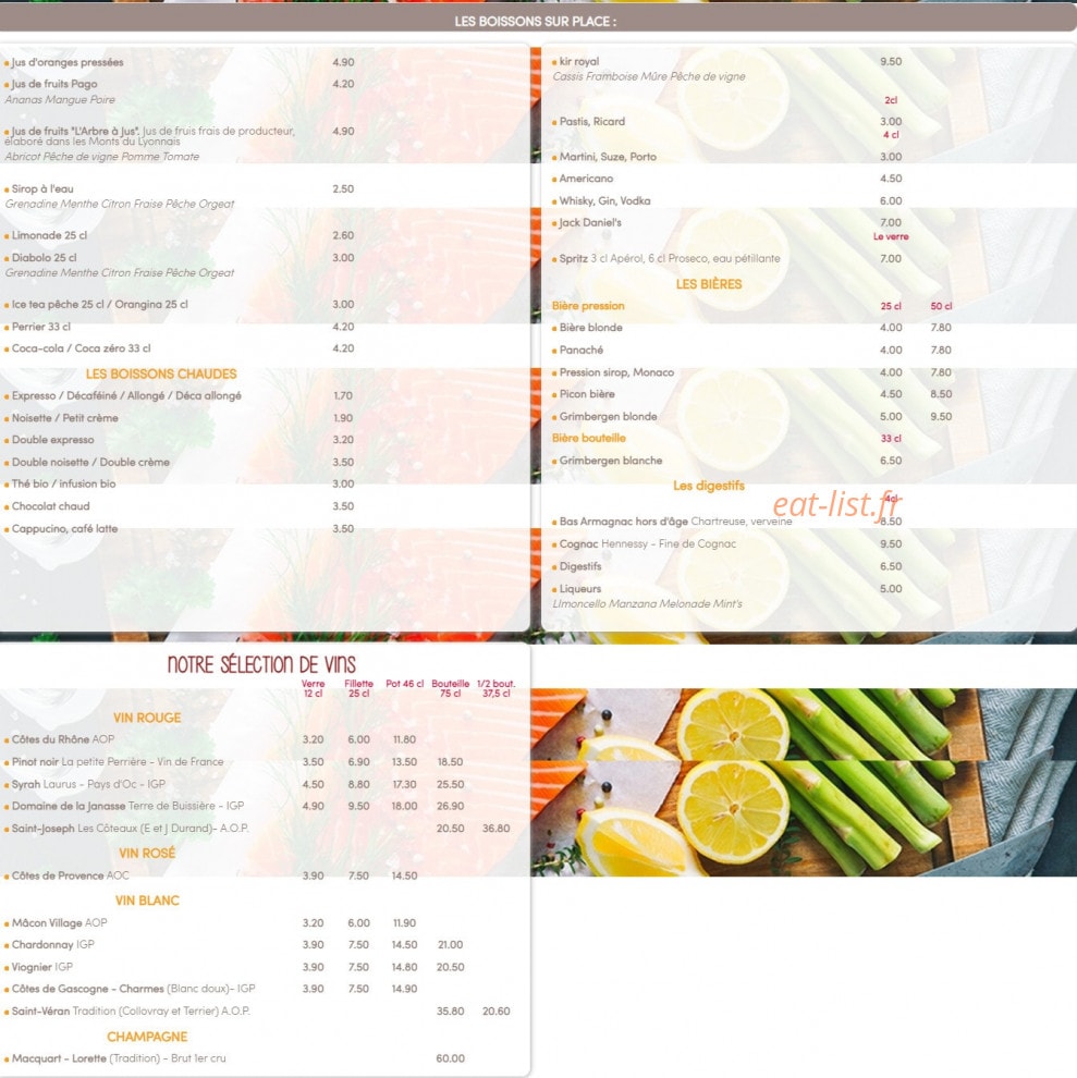 Comptoir et saveurs — carte page 2