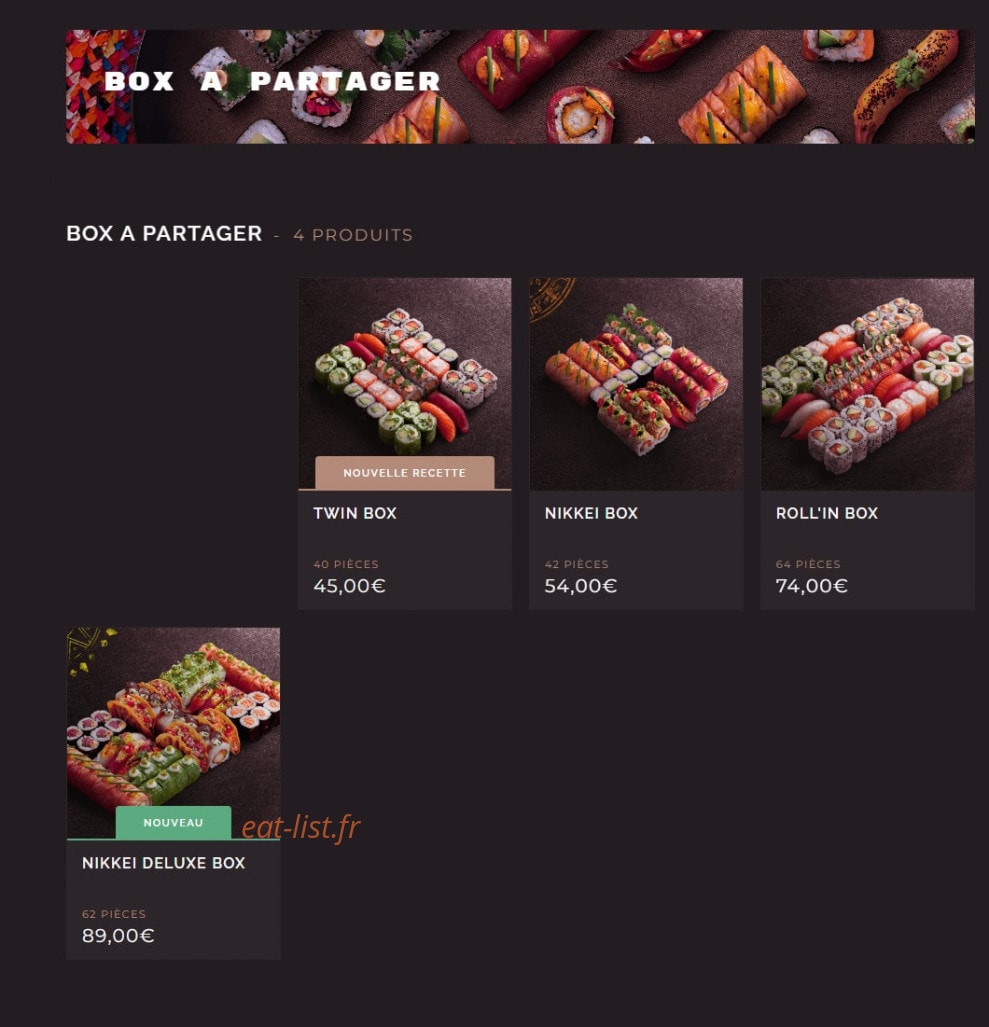 Côté Sushi — carte page 5