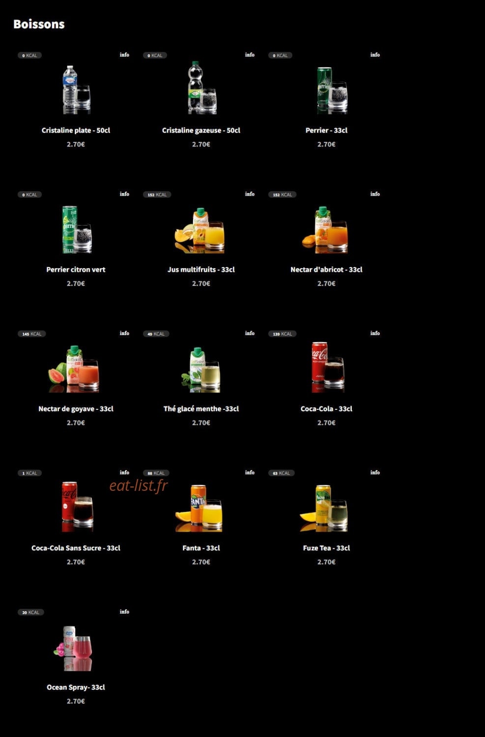 Eat Salad — carte page 8