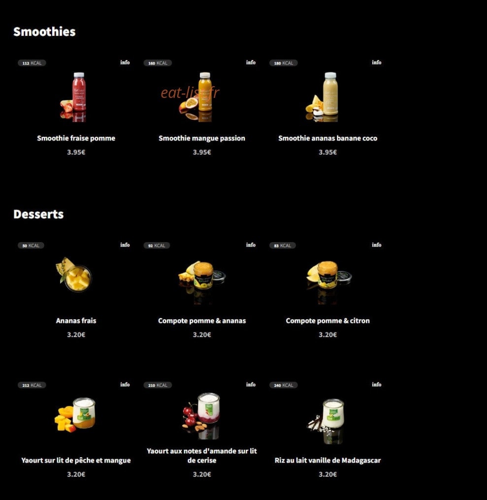 Eat Salad — carte page 10