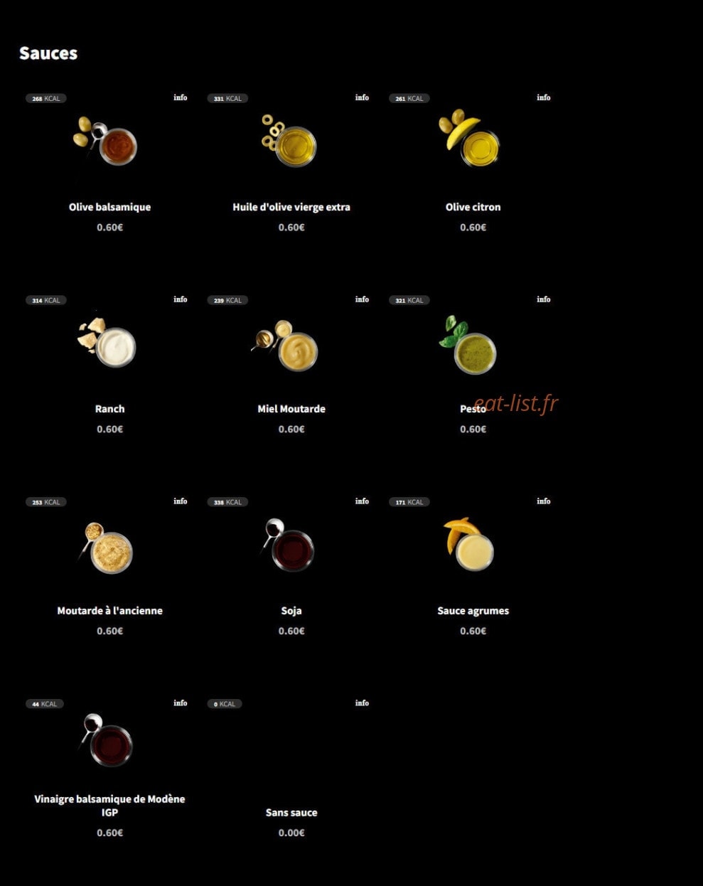 Eat Salad — carte page 6