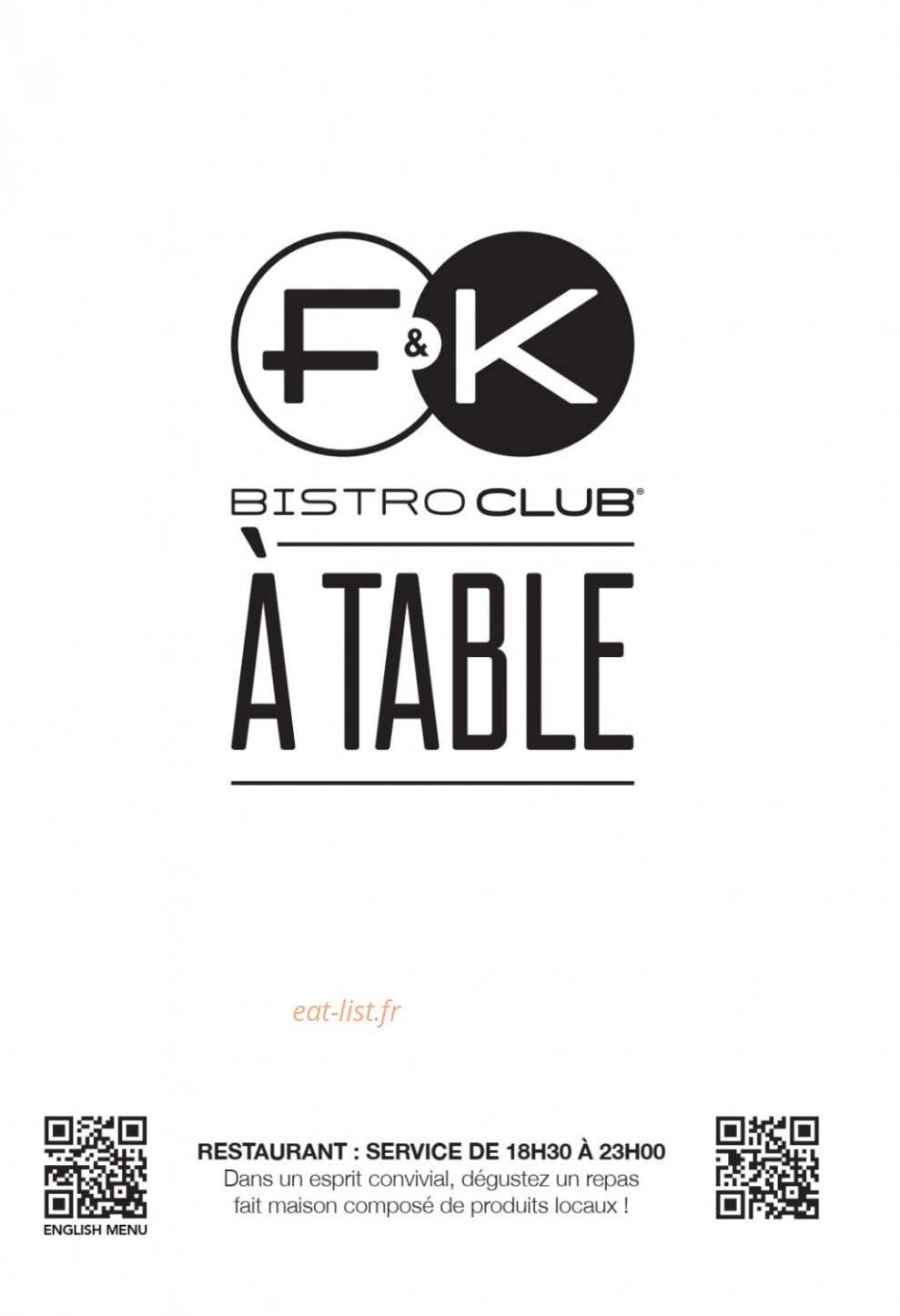 F&K — carte page 1