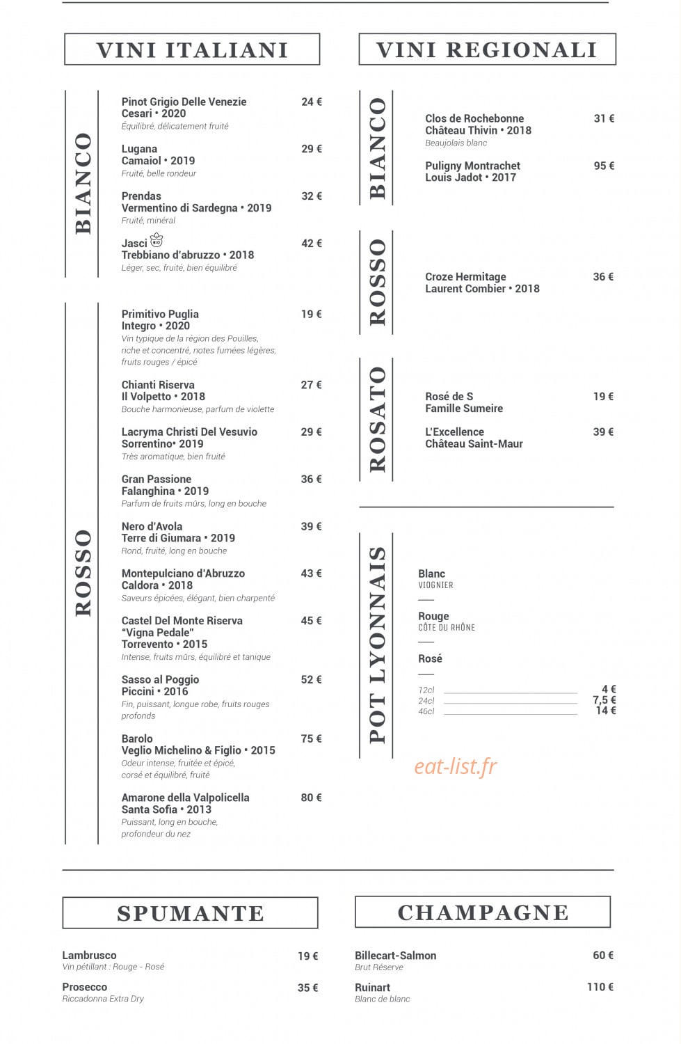 Fratelli Parisi — carte page 6
