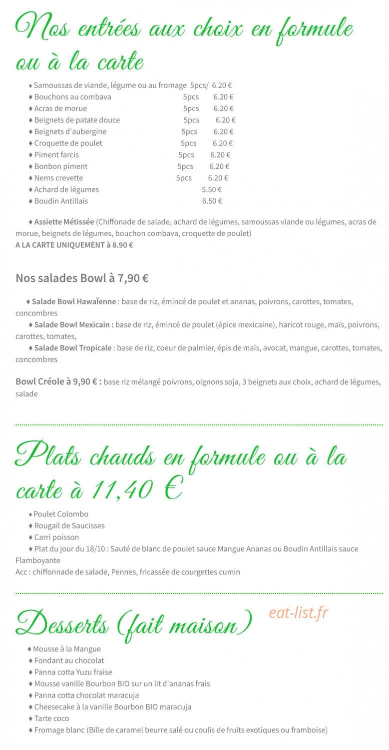 Green Island — carte page 1
