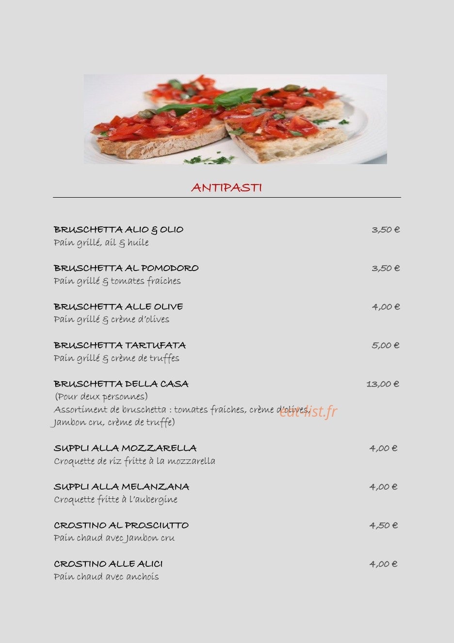 Il Fico — carte page 1