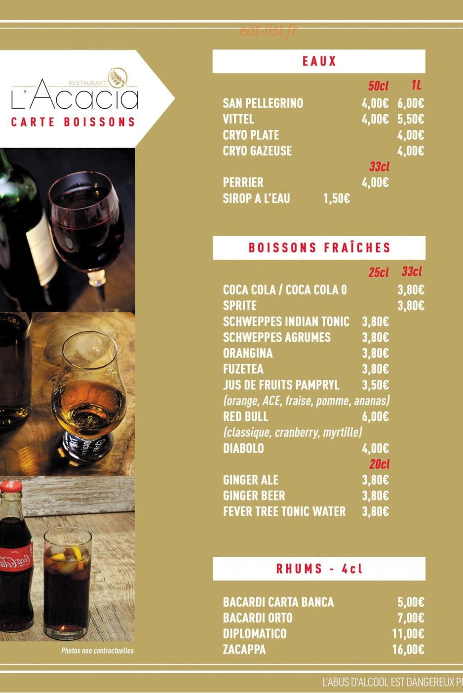 L'Acacia — carte page 4