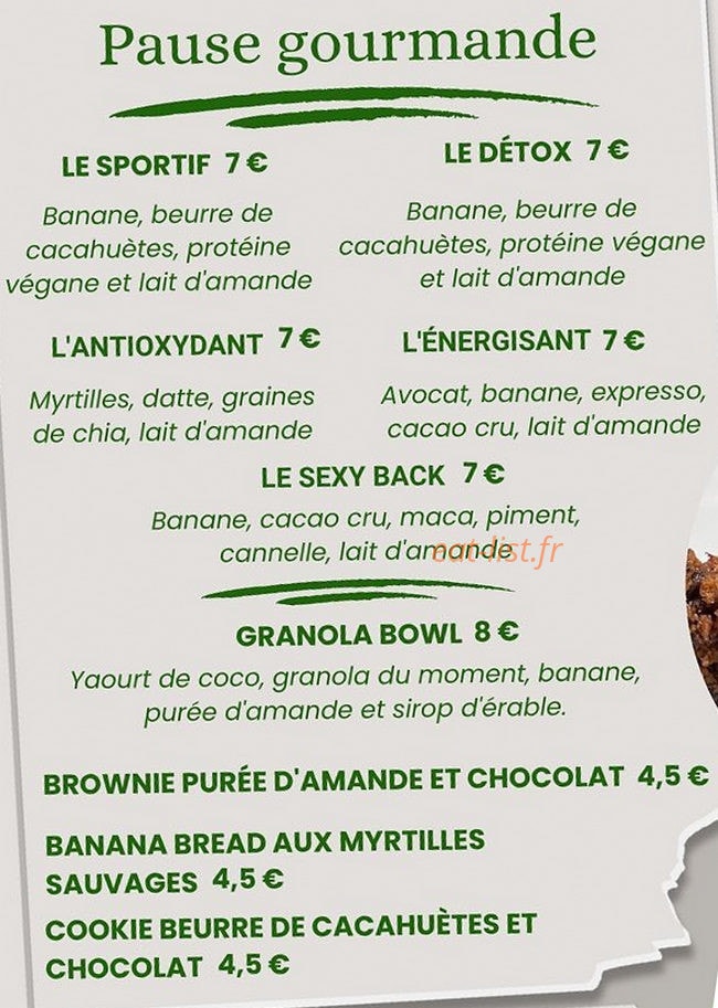 L'avocat café — carte page 5