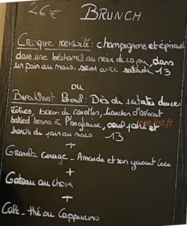 L'avocat café — carte page 2