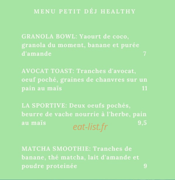 L'avocat café — carte page 3