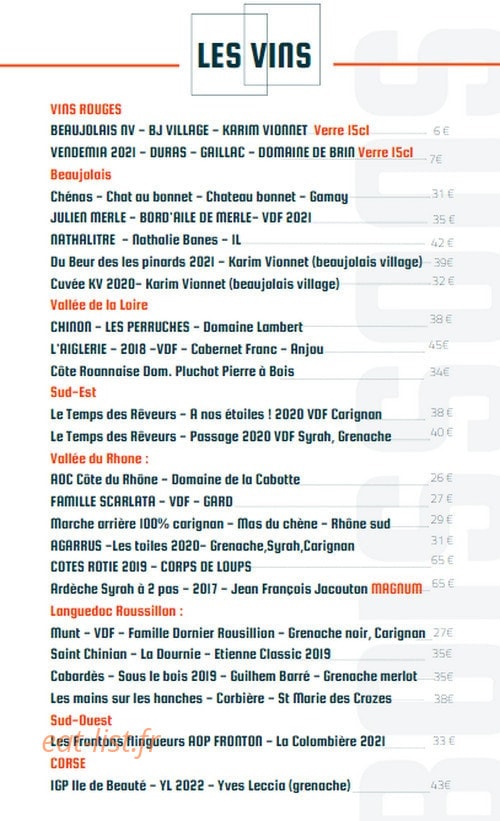 La Kave Maltée — carte page 7