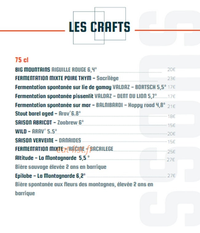 La Kave Maltée — carte page 5