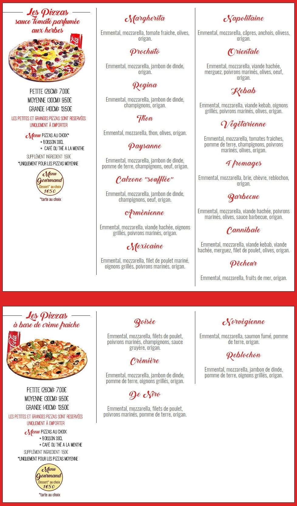 La Maison Orientale — carte page 6