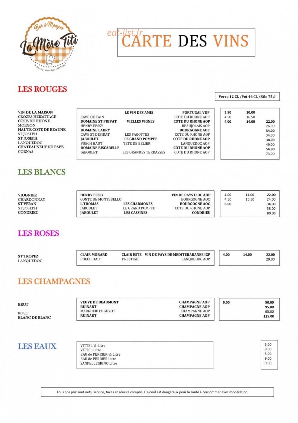 La Mère Titi — carte page 3
