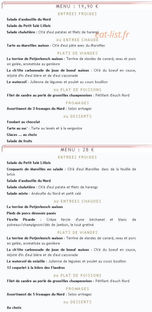 Le Ch'ti Pot Ney — carte page 2