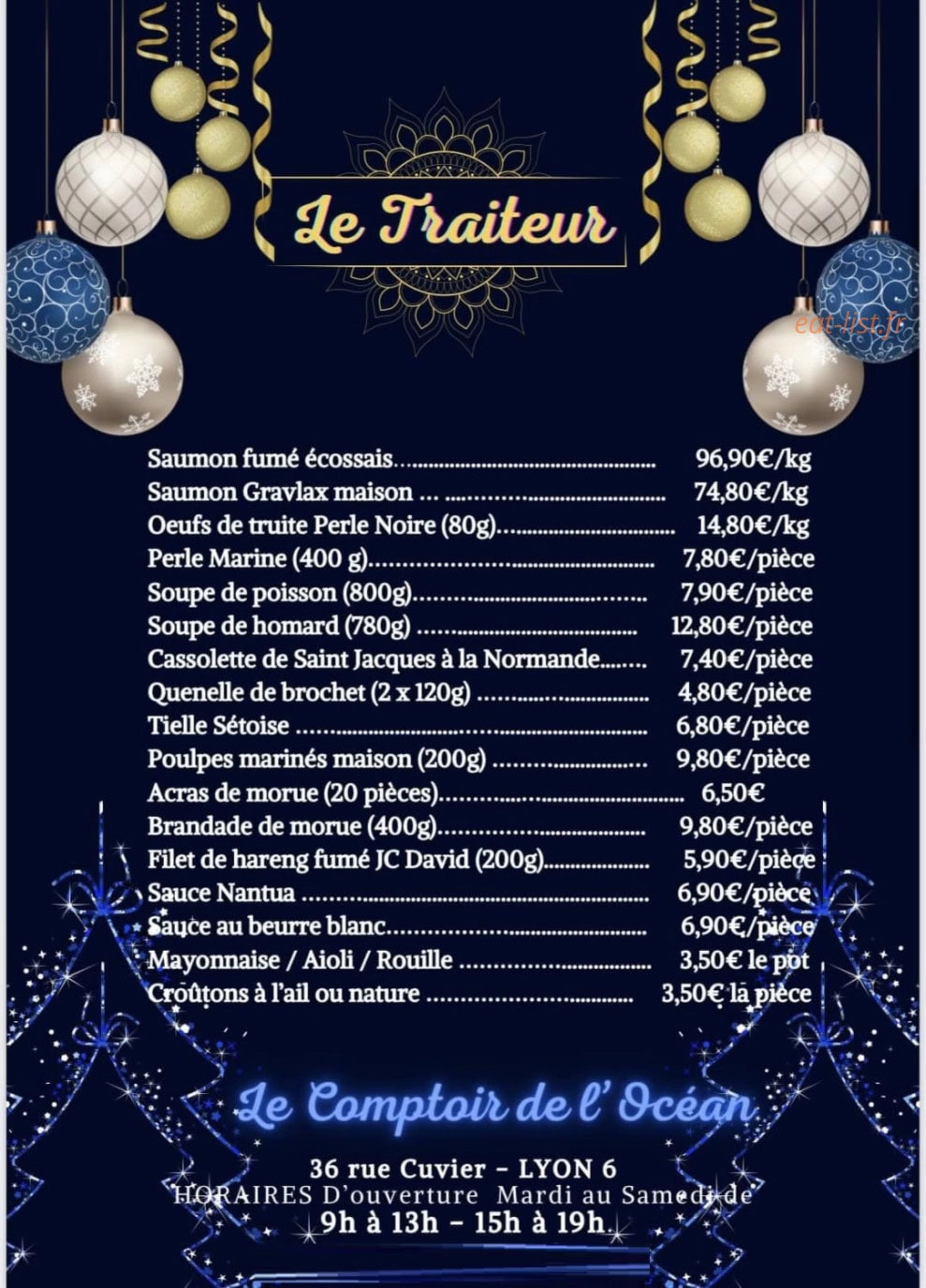 Le Comptoir de l'Océan — carte page 3