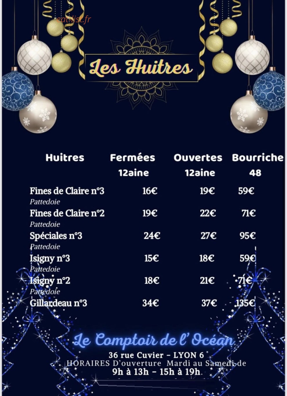 Le Comptoir de l'Océan — carte page 2