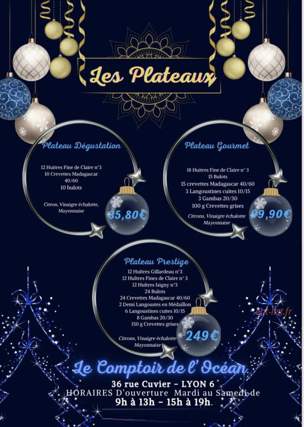 Le Comptoir de l'Océan — carte page 4