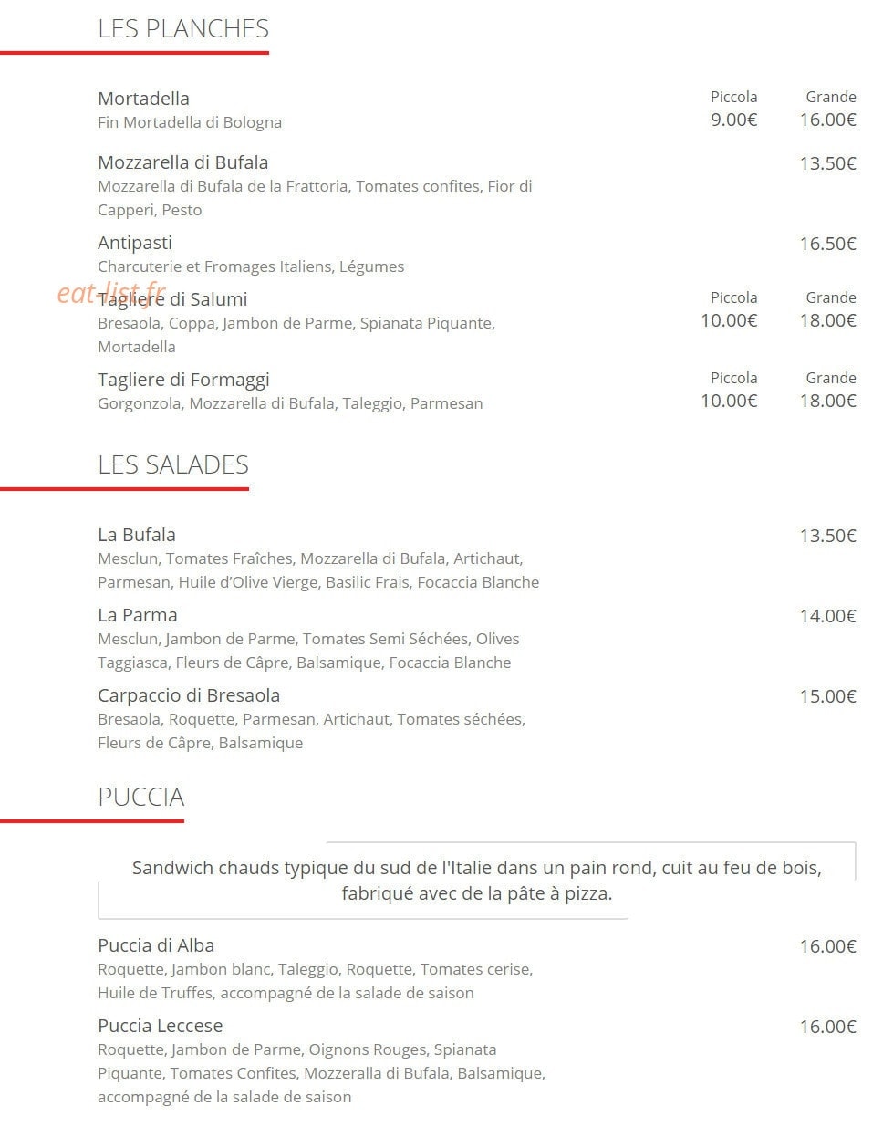 Le Napolitain — carte page 5