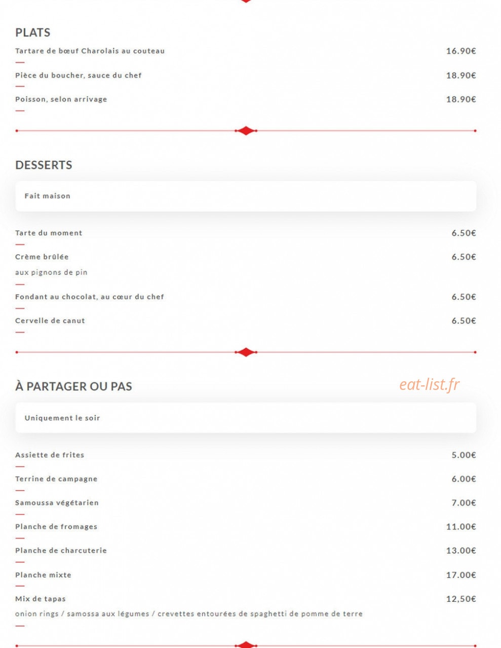 Le Pan'Art — carte page 2