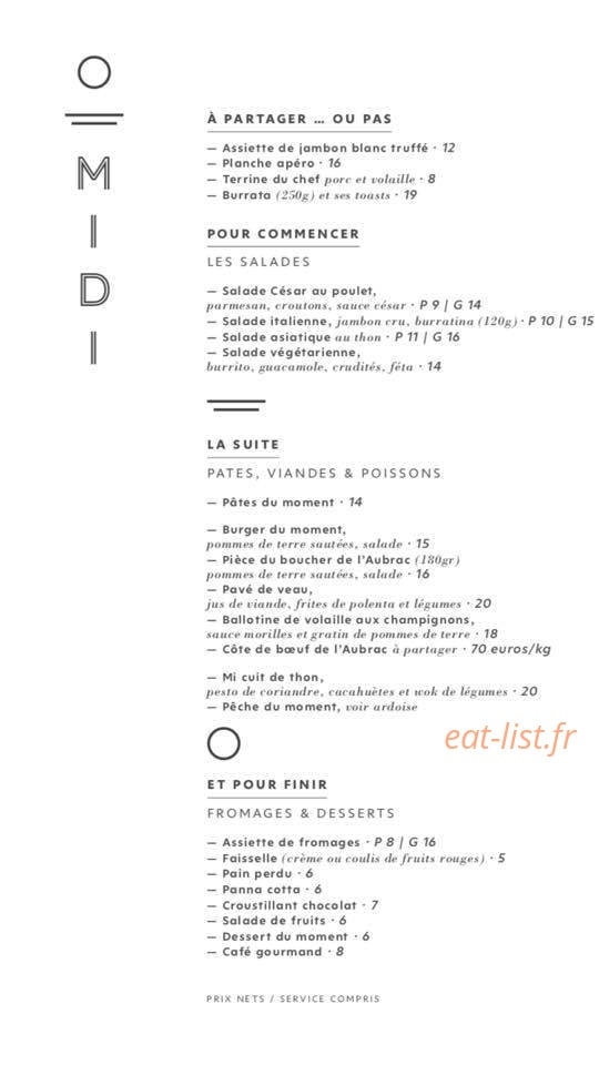 Le Parloir — carte page 1
