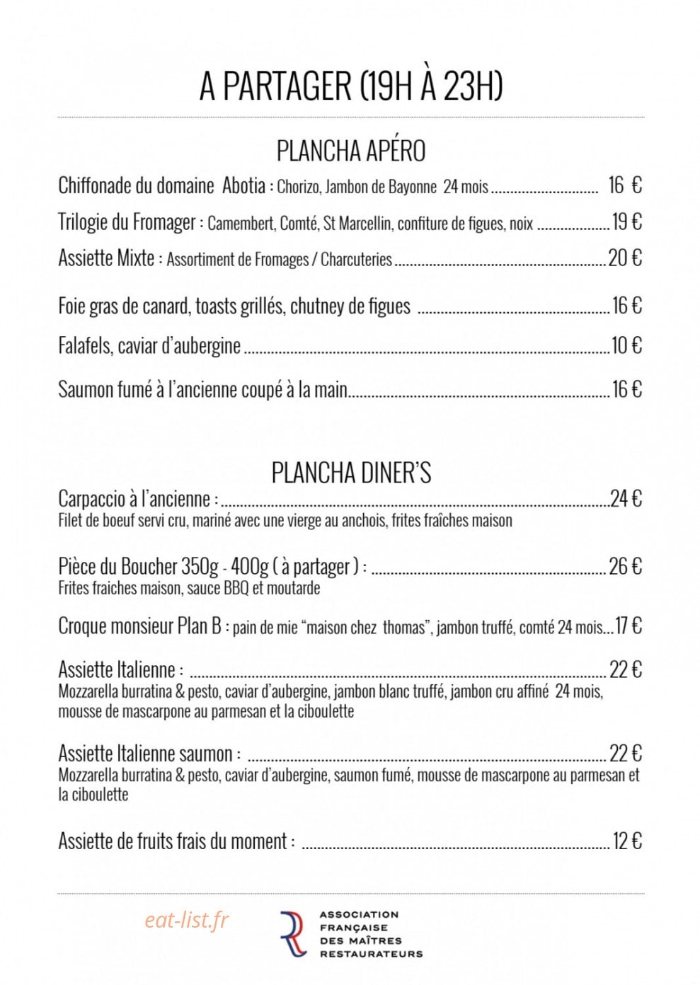 Le Plan B — carte page 8