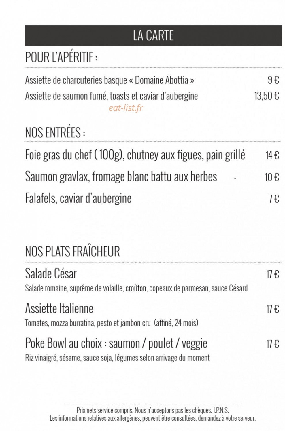 Le Plan B — carte page 1