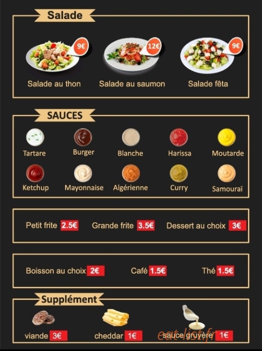 Le restaurant du parc — carte page 2