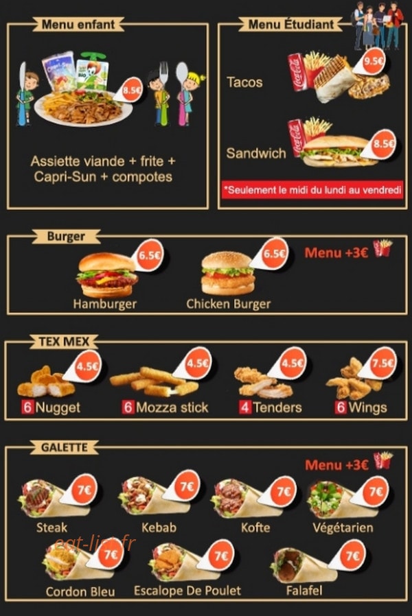 Le restaurant du parc — carte page 4