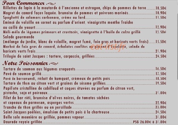 Le Rive Gauche — carte page 1