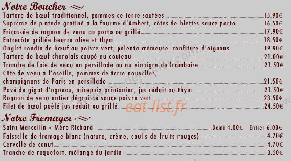 Le Rive Gauche — carte page 2