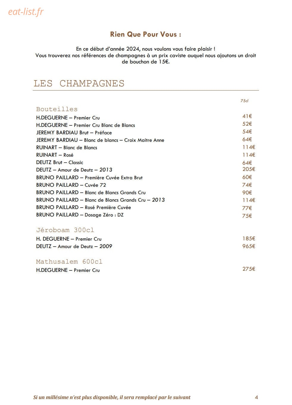 Les Canailles de Raphael — carte page 4