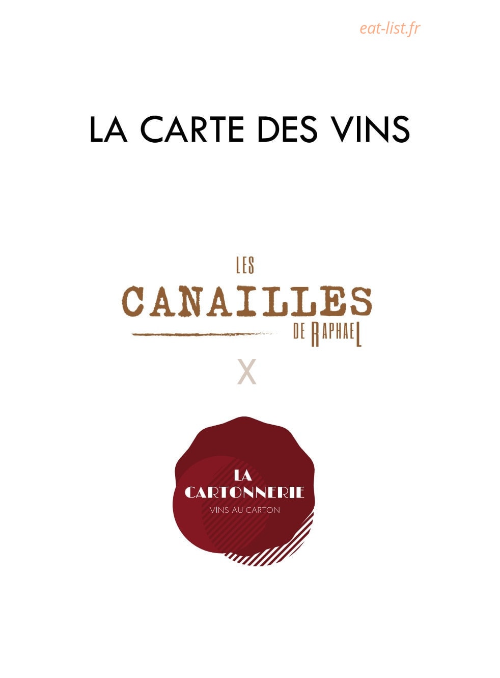 Les Canailles de Raphael — carte page 2