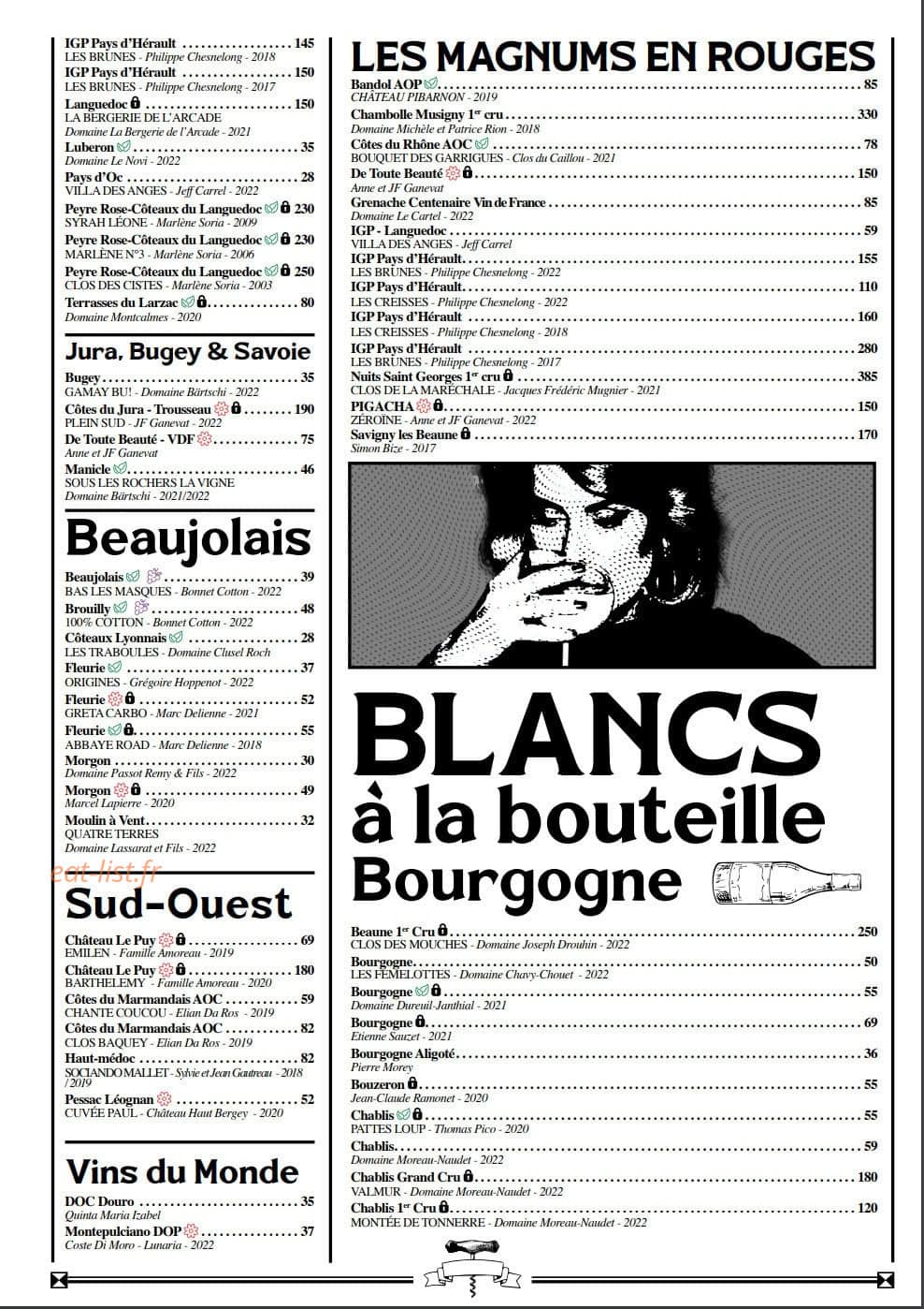 Les Saints Potins — carte page 5