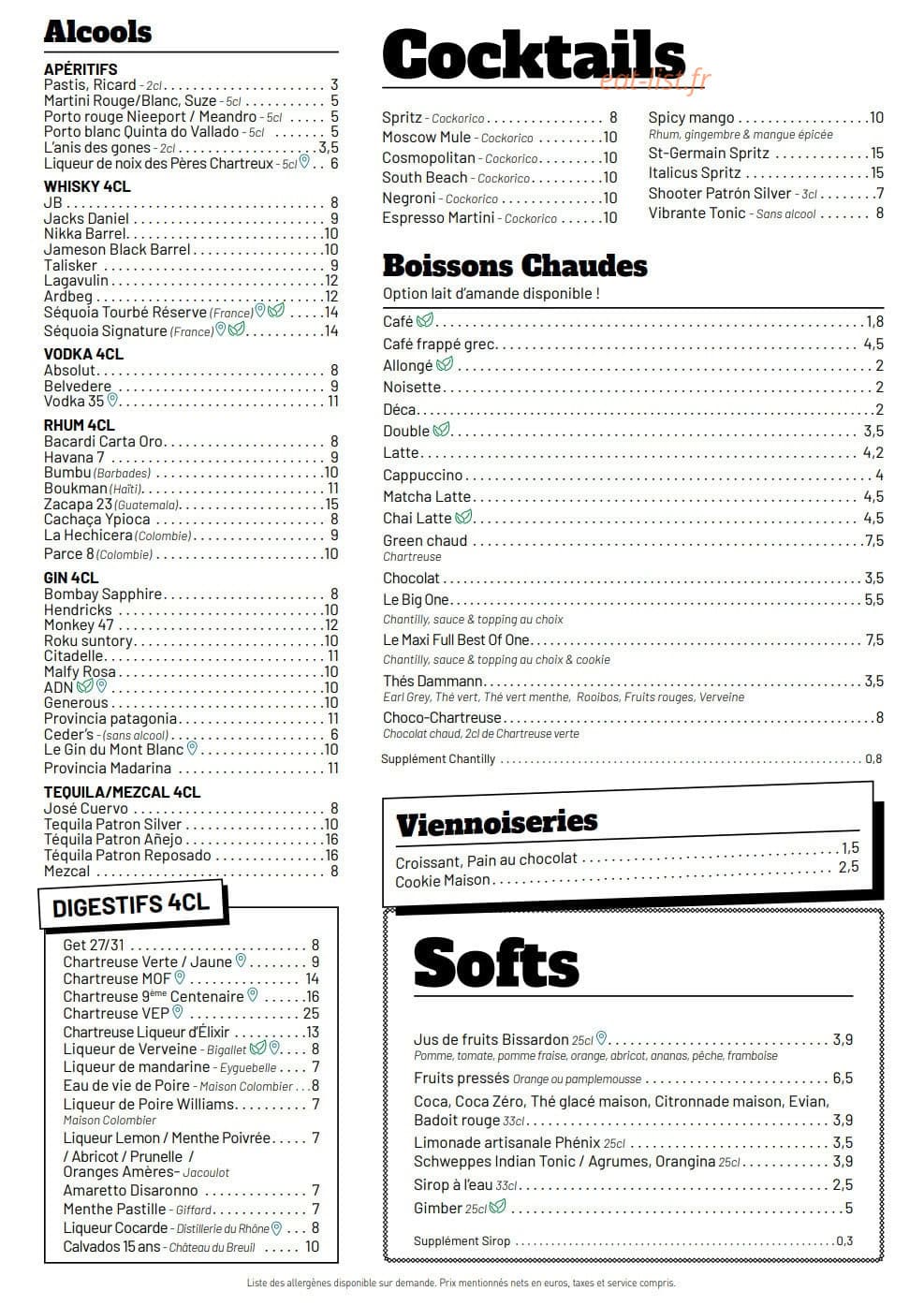 Les Saints Potins — carte page 3