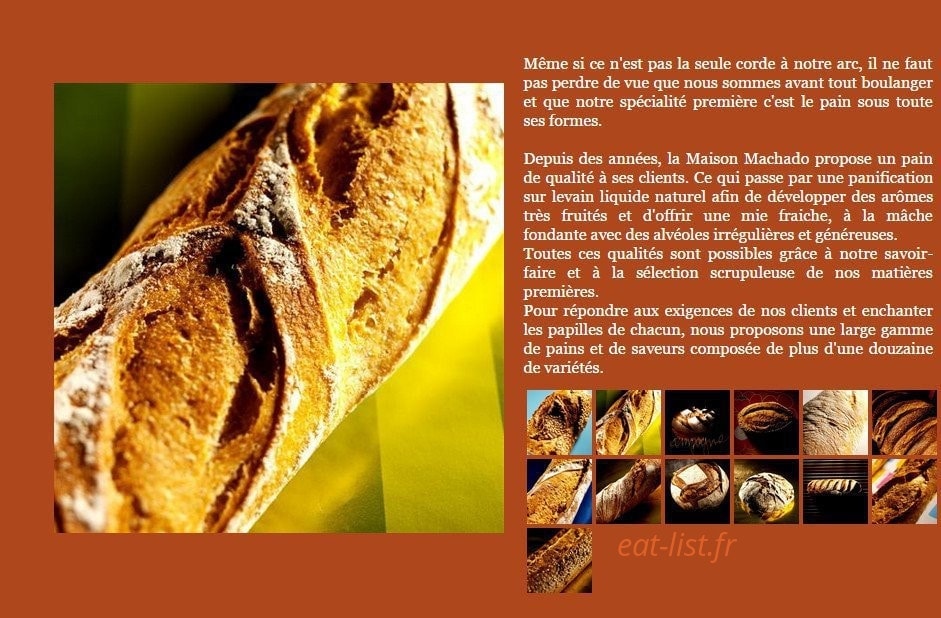 Maison Machado — carte page 6