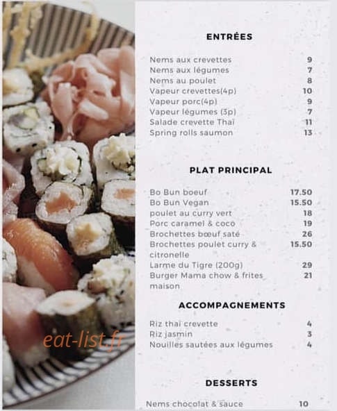 Mama Chow — carte page 2