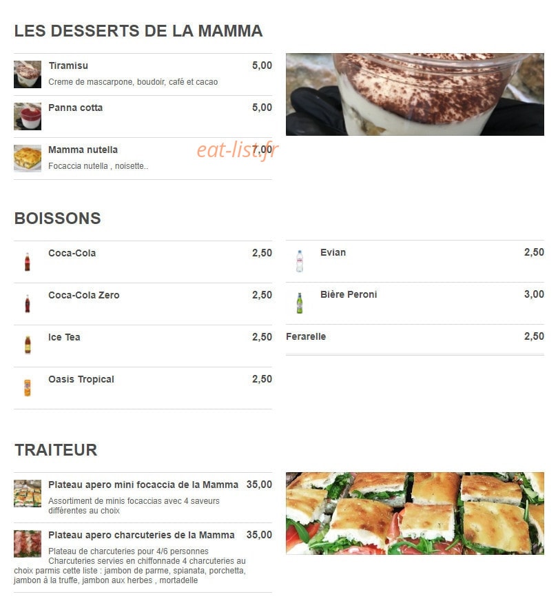 Mamma focaccia — carte page 2