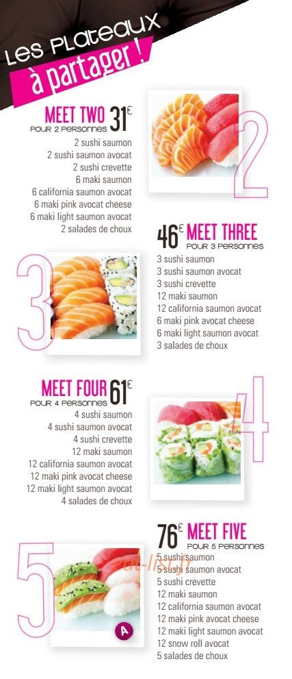 Meet Sushi — carte page 3