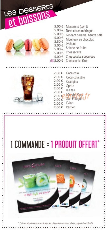 Meet Sushi — carte page 2