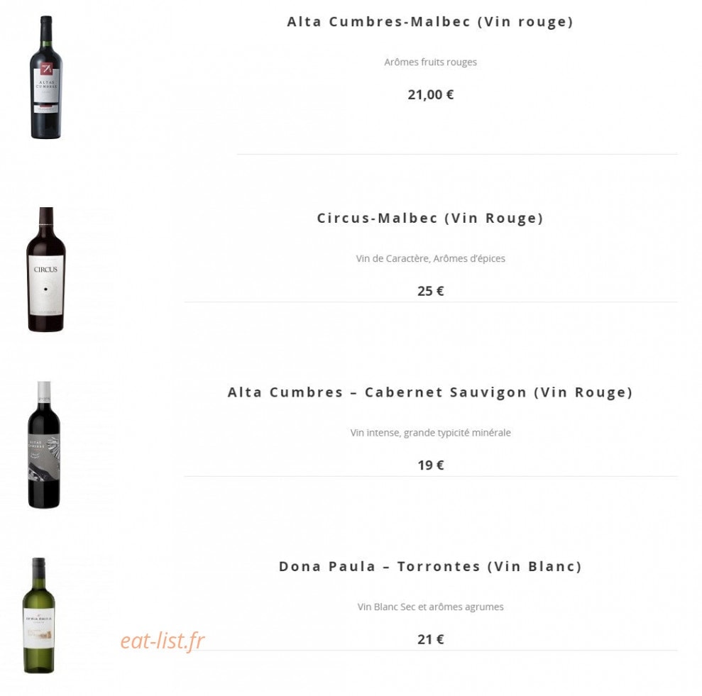 Milonga Restaurante — carte page 7
