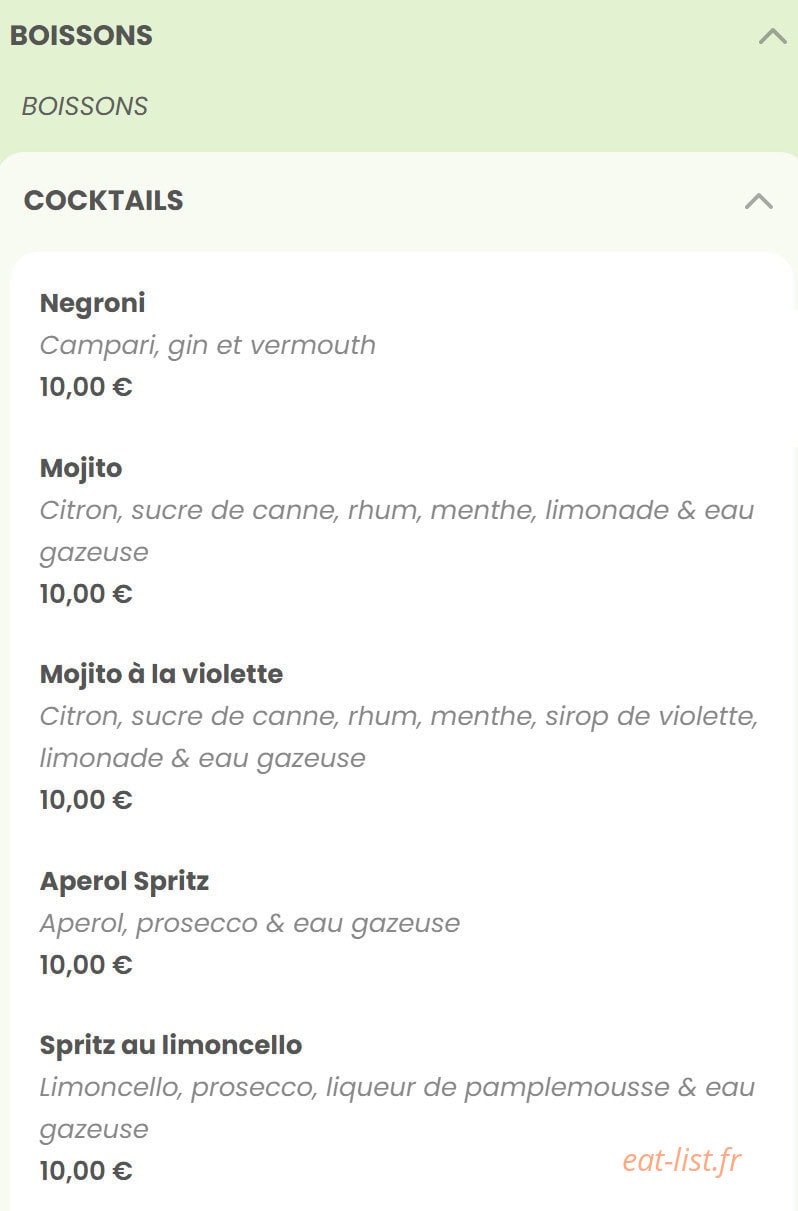Mima ristorante — carte page 17