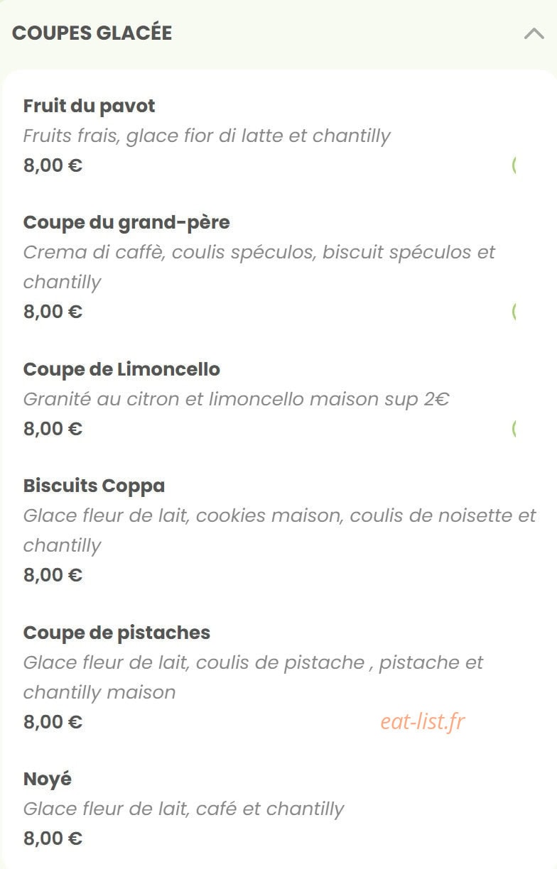 Mima ristorante — carte page 13