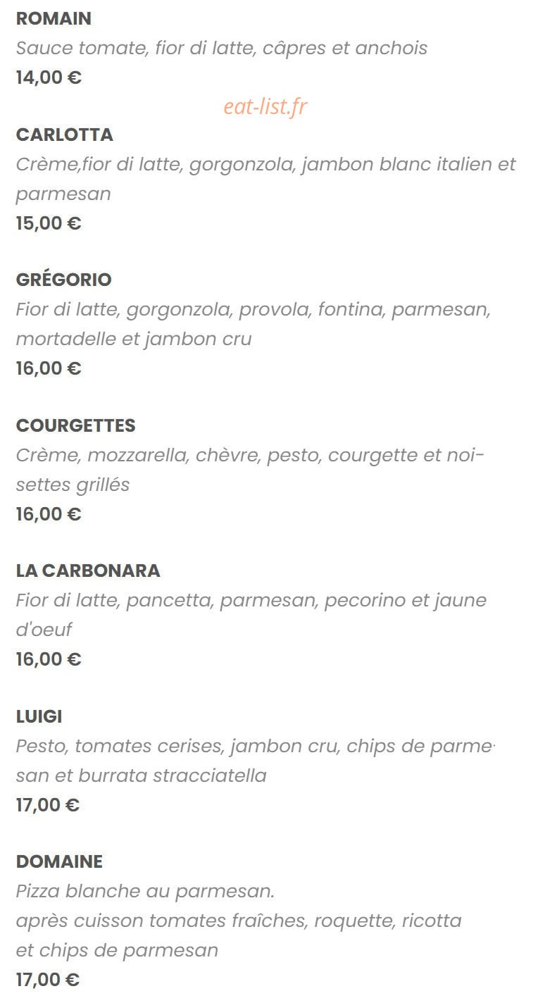 Mima ristorante — carte page 11