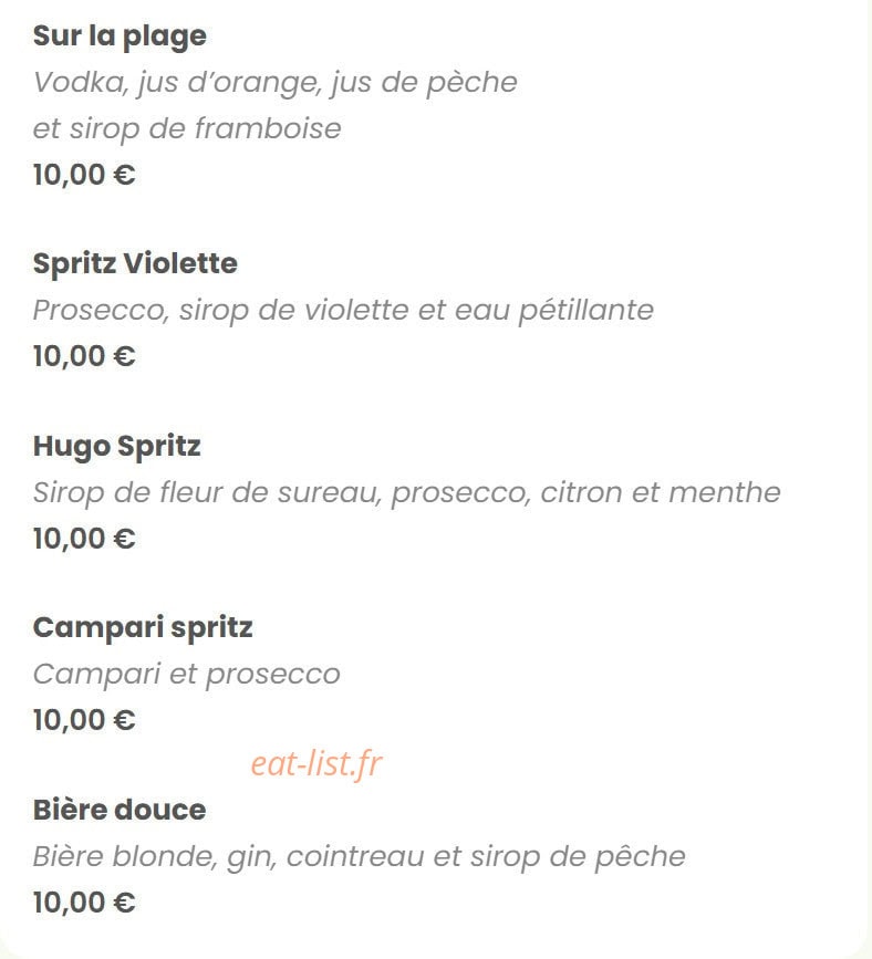 Mima ristorante — carte page 18